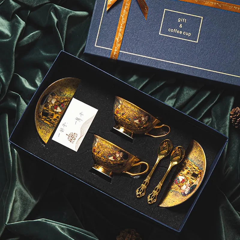 Vabena Luxury European Bone China Coffee & Tea Set - Elegant Tableware