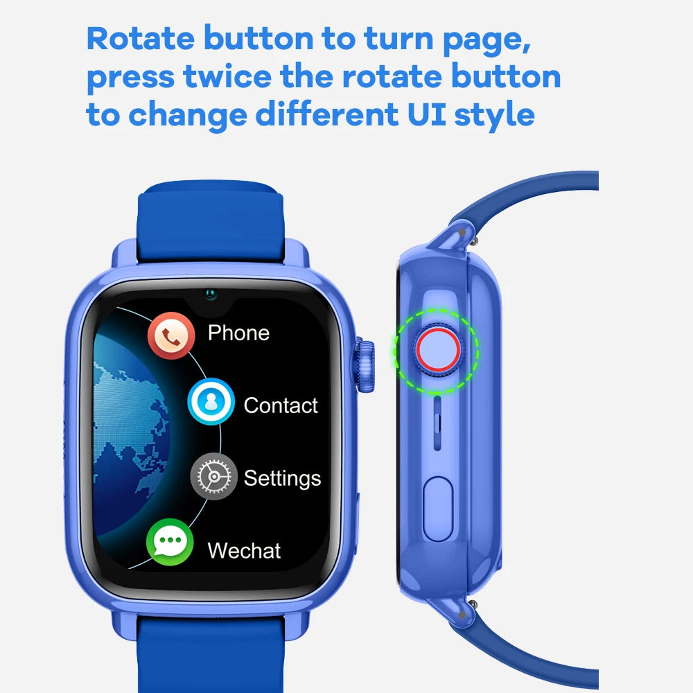 Dziecięcy smartwatch 4g z lokalizatorem gps i funkcją wideo rozmów