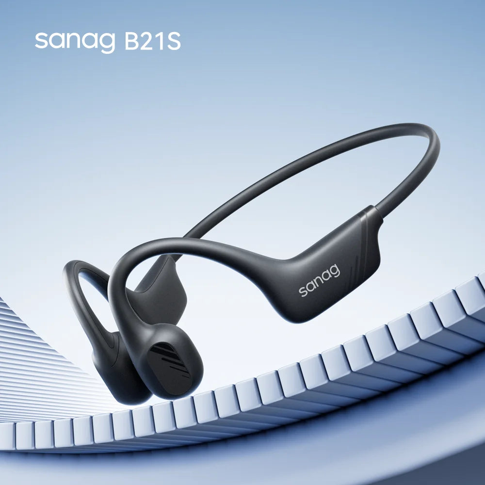 Słuchawki sanag b21s bluetooth z przewodnictwem kostnym | bezprzewodowy zestaw hifi