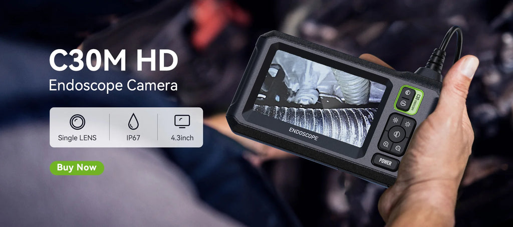 Kamera endoskopowa przemysłowa 8mm hd1080p | inspekcja samochodów i rur