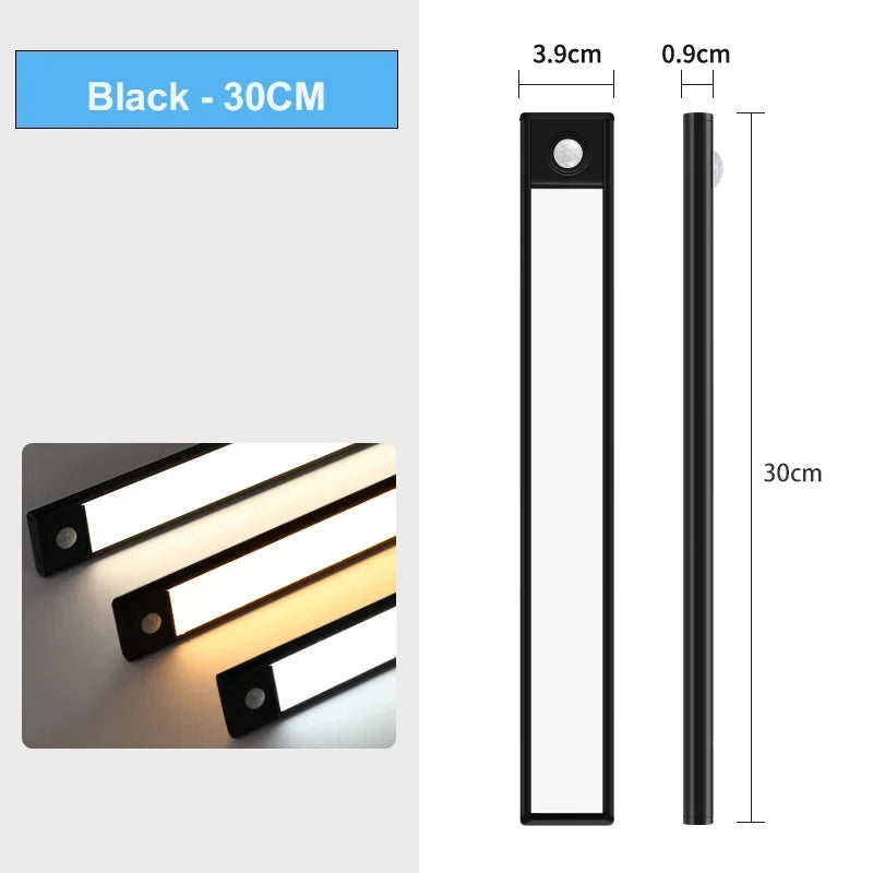 USB-C Rechargeable Motion Sensor LED Cabinet Light - Kitchen & Wardrobe