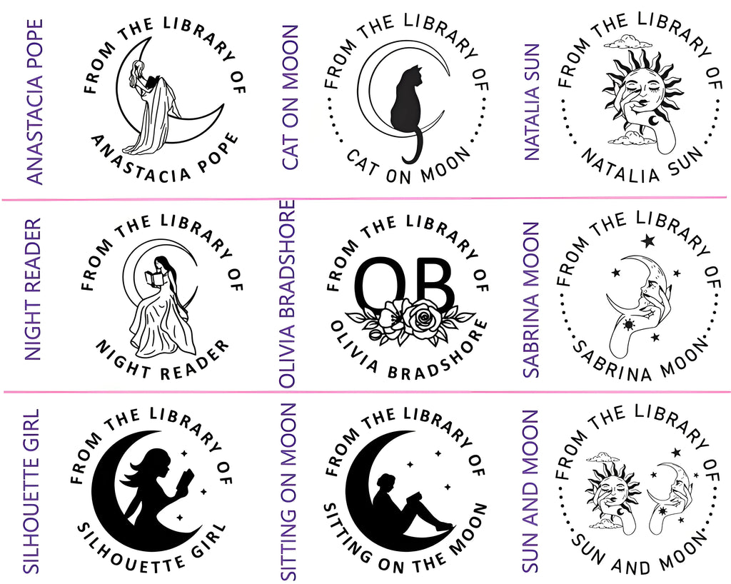 Spersonalizowany stempel do wytłaczania książek, ślubów i zaproszeń | pieczęć personalizowana