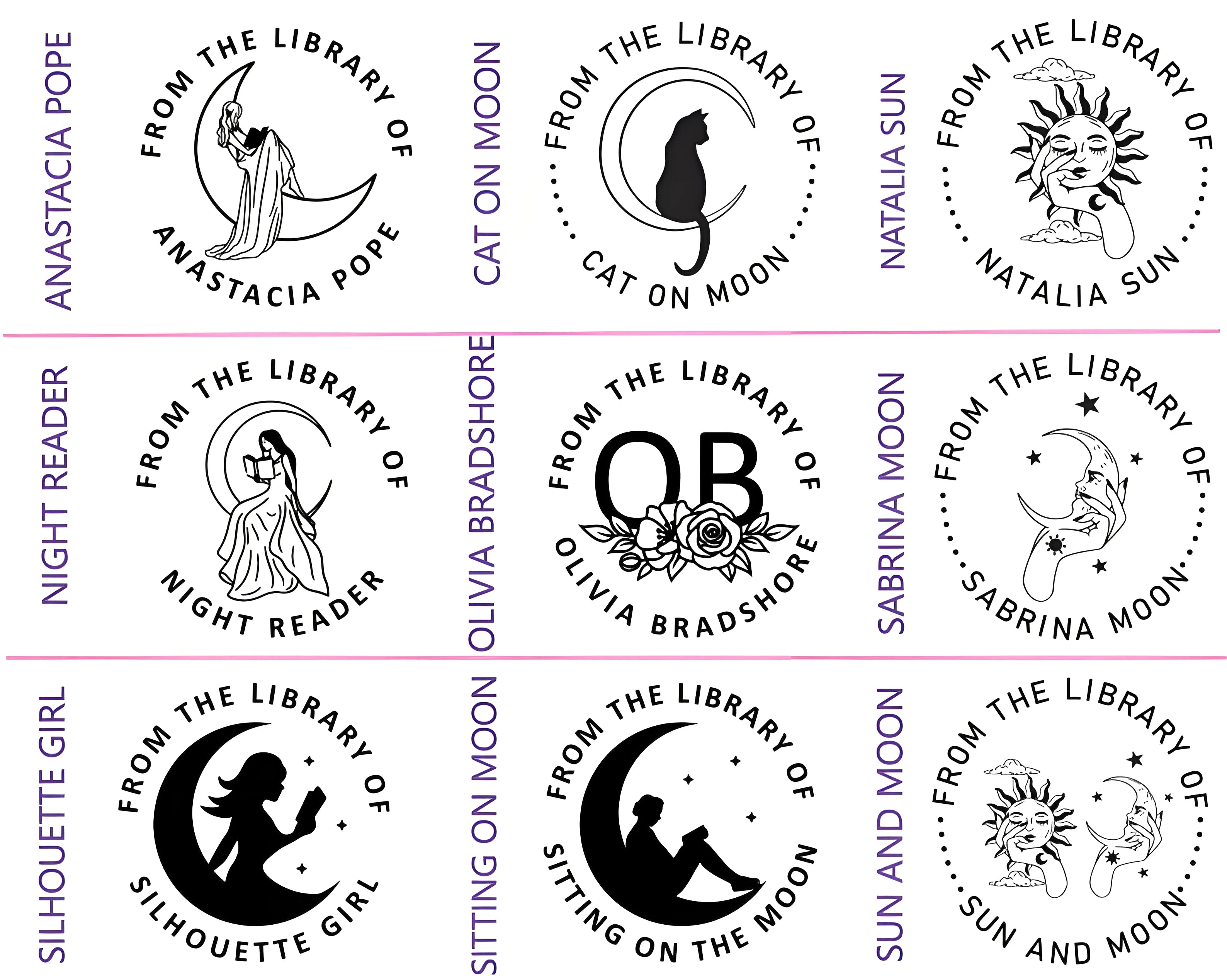 Spersonalizowany stempel do wytłaczania książek, ślubów i zaproszeń | pieczęć personalizowana