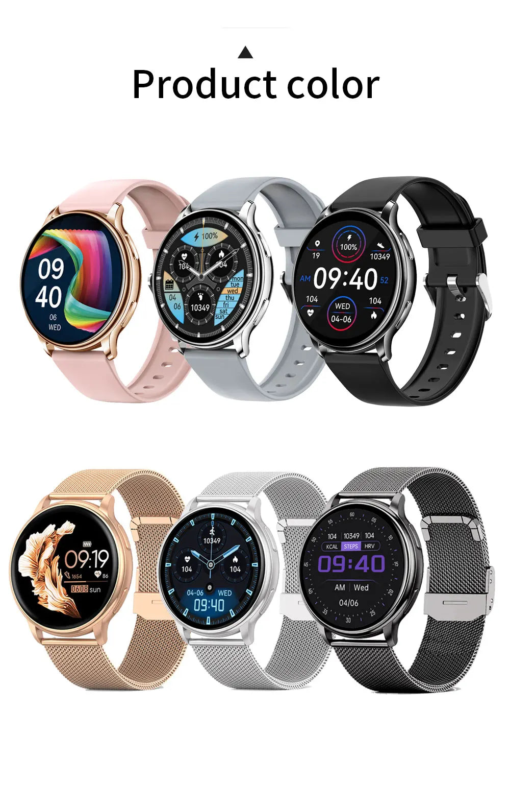 Mevaden inteligentne zegarki z rozmowami bluetooth, indywidualnymi tarczami i trackerami fitness y22