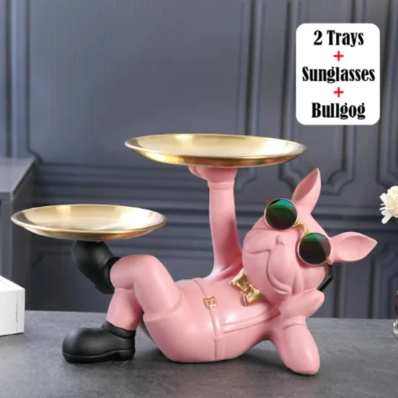 Bulldog Dog Statue - Cool Animal Figurine for Home Decor