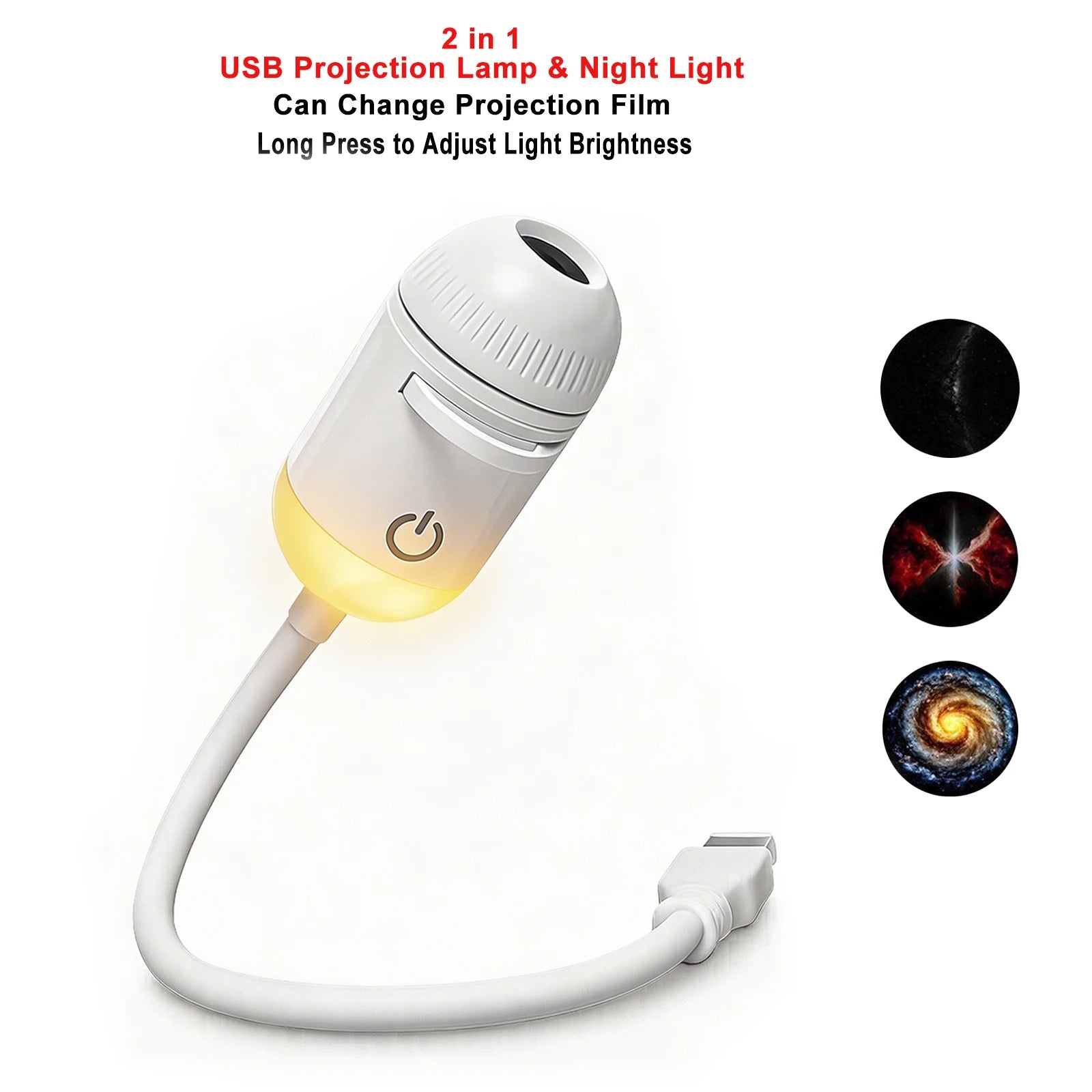 Projektor światła usb do samochodu | led oświetlenie wnętrza galaktyka saturn
