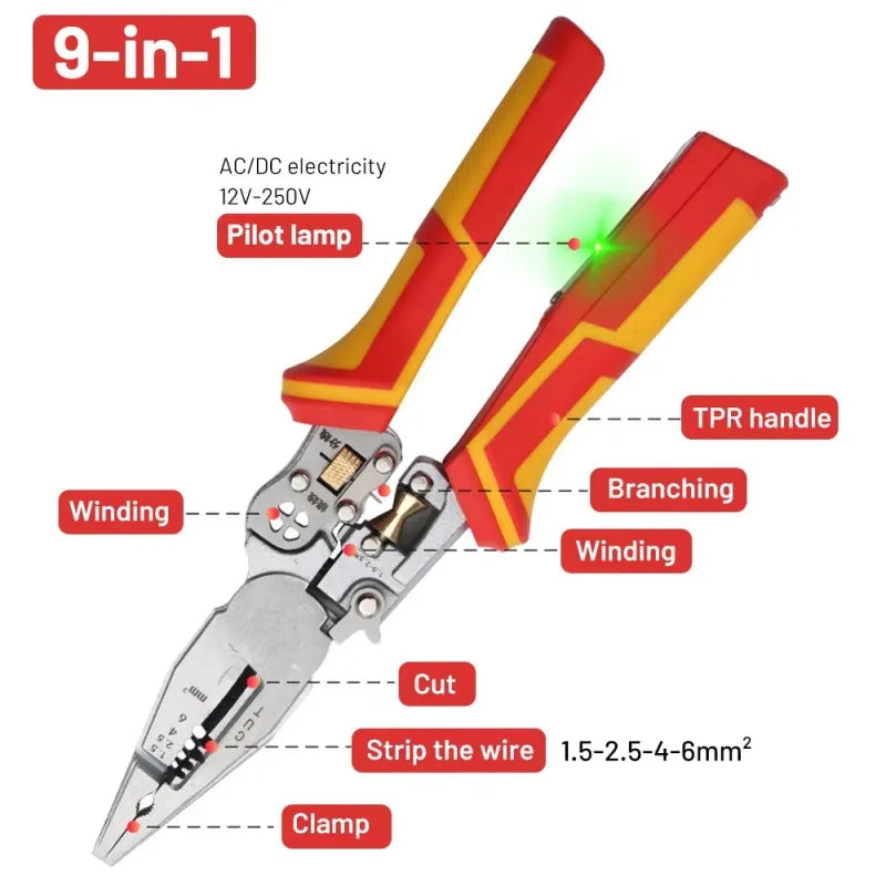 Vabena Multifunctional Wire Stripping Pliers | Electrician's Tool