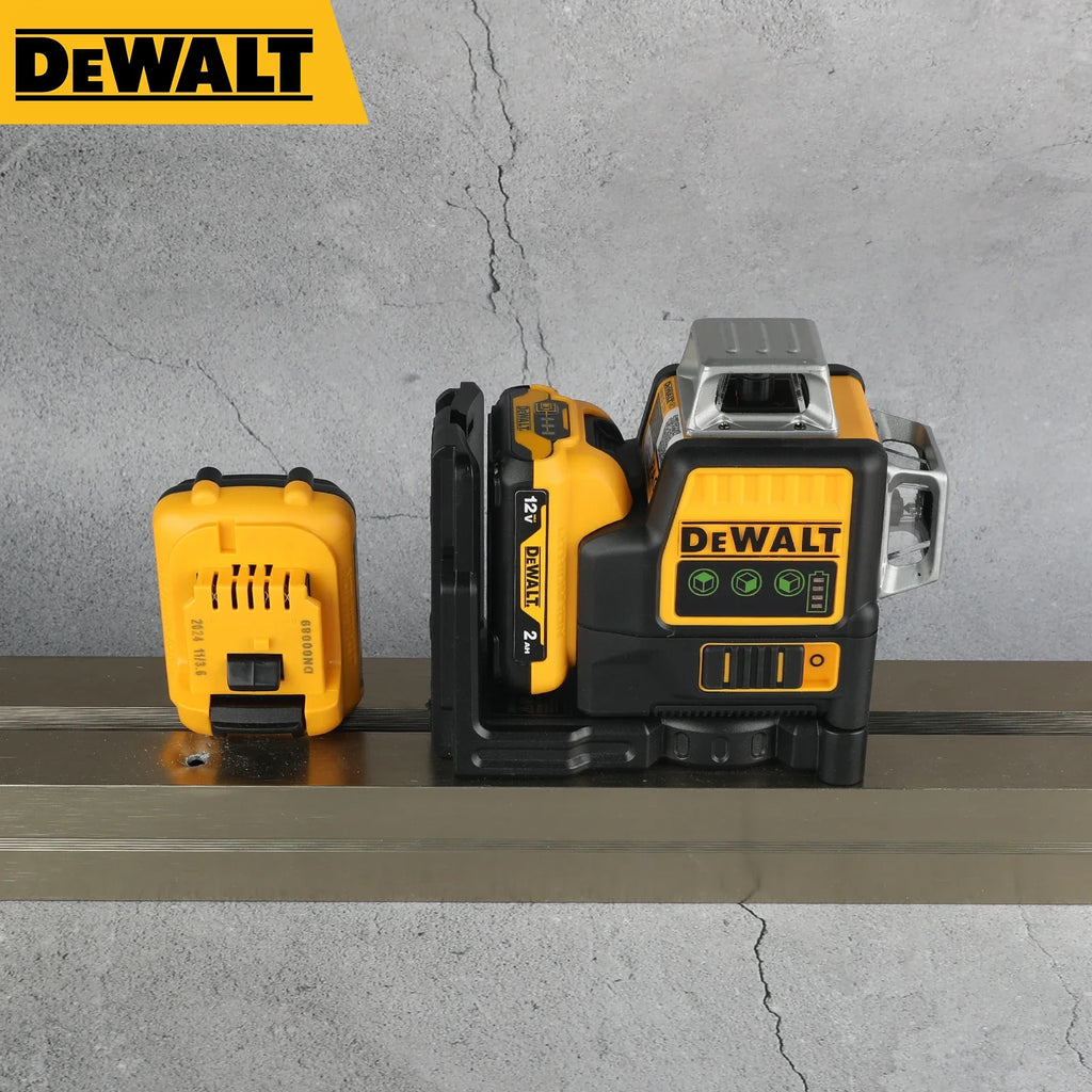 Dewalt dw089lg zielona poziomica laserowa samopoziomująca z trzema liniami