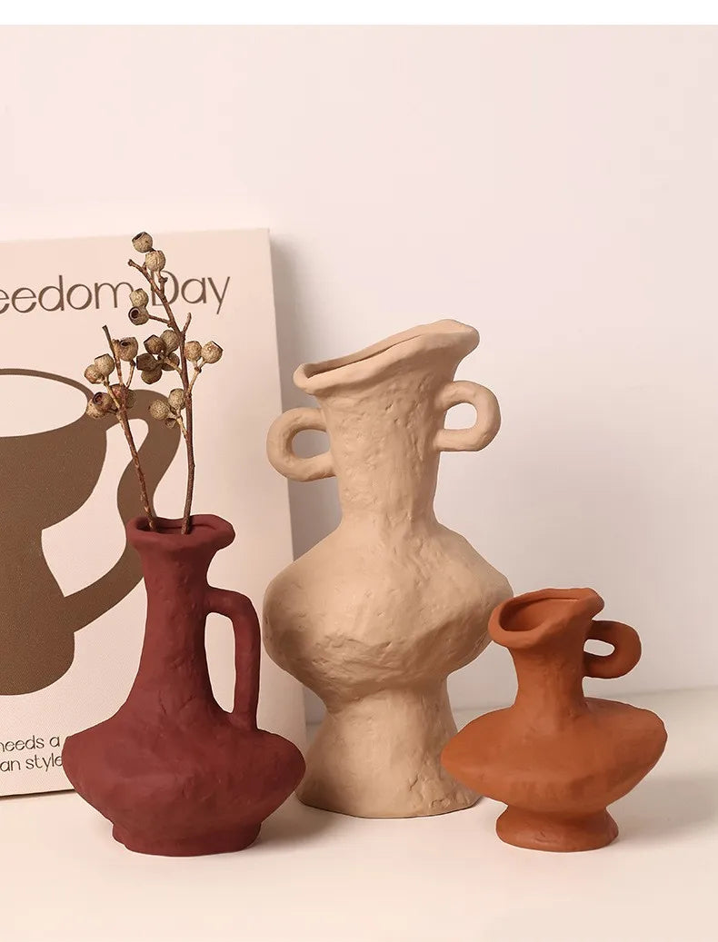 Vabena Nordic Ceramic Hydroponic Vase | Table & Bathroom Decor