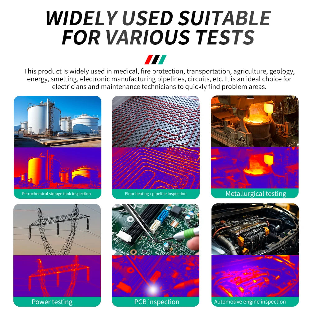 MASTFUYI Rechargeable Thermal Camera -20°C~550°C | Waterproof Handheld Imager