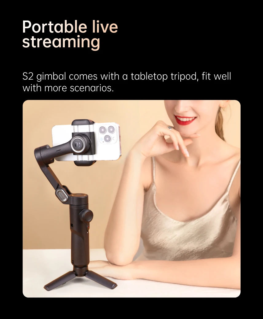Aochuan smartxe 3-osiowy stabilizator gimbalowy do smartfonów