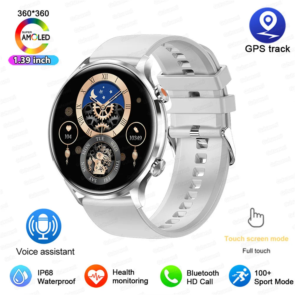 Vabena 2026 smartwatch dla kobiet i mężczyzn | amoled, gps, ip68