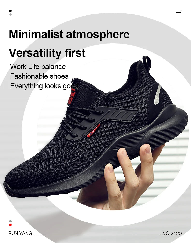 Vabena Indestructible Steel Toe Work Sneakers for Men & Women | Safety Footwear