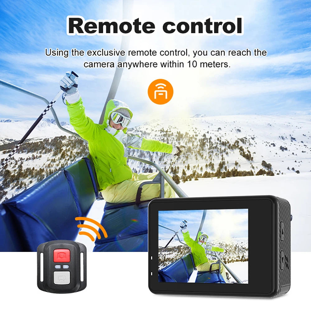 Kamera sportowa sony imx576 5k 4k60fps wodoodporna 48mp z wi-fi