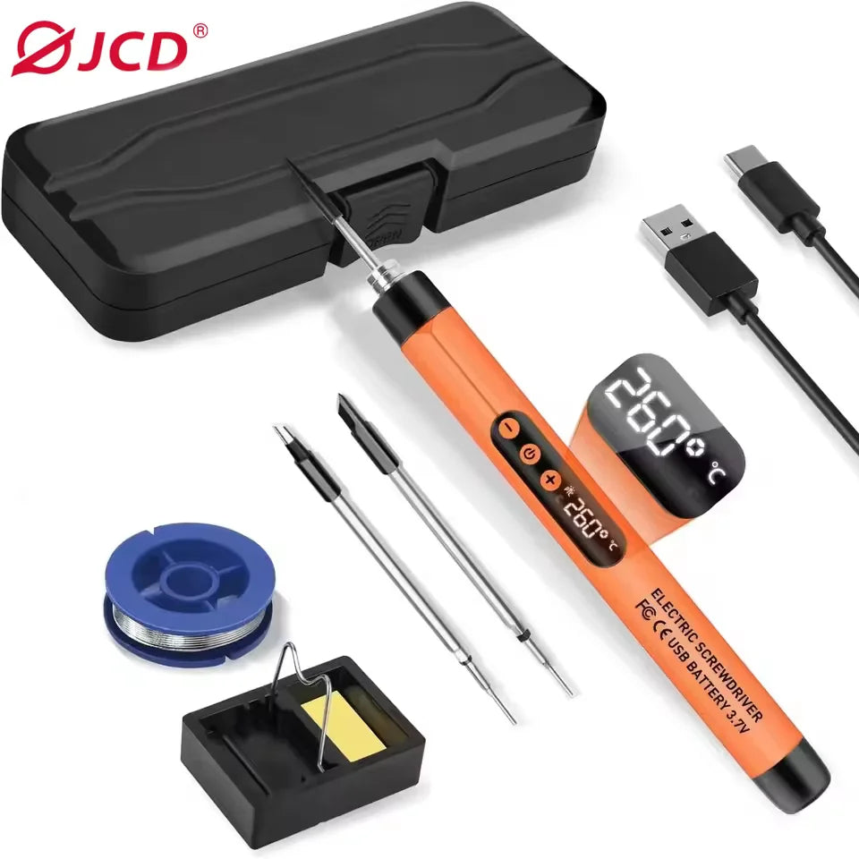 Bezprzewodowa cyfrowa lutownica usb – regulacja temperatury 300-450℃ typ-c 1000mah