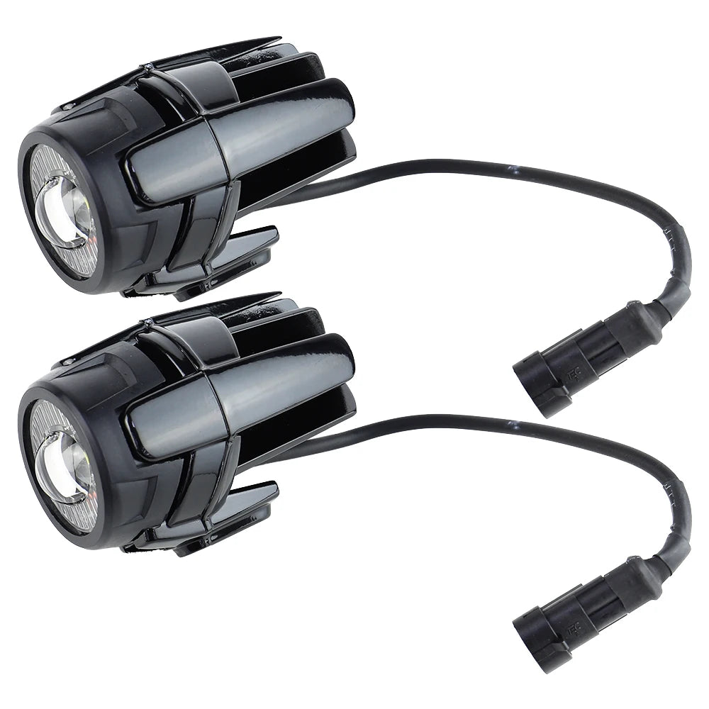 Wysokowydajne pomocnicze lampy przeciwmgielne led do motocykli bmw r1200gs, f800gs, k1600 i uniwersalnych | 40w 6000k