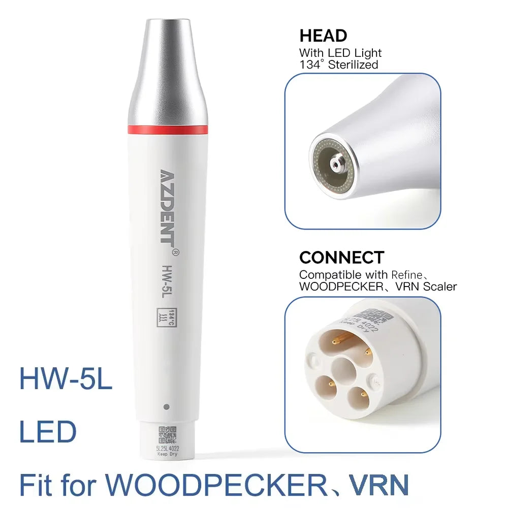 Azdent dentalne ultradźwiękowe końcówki do scalera piezo – sterylizowane w 135°, kompatybilne z satelec, dte, woodpecker, ems, vrn