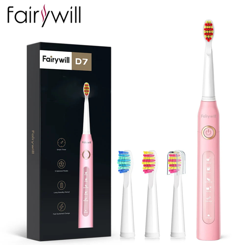 Szczoteczka soniczna elektryczna fairywill fw-507 usb ładowana
