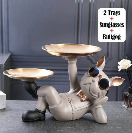 Elegant Bulldog Statue | Modern Home Decor | Statement Piece