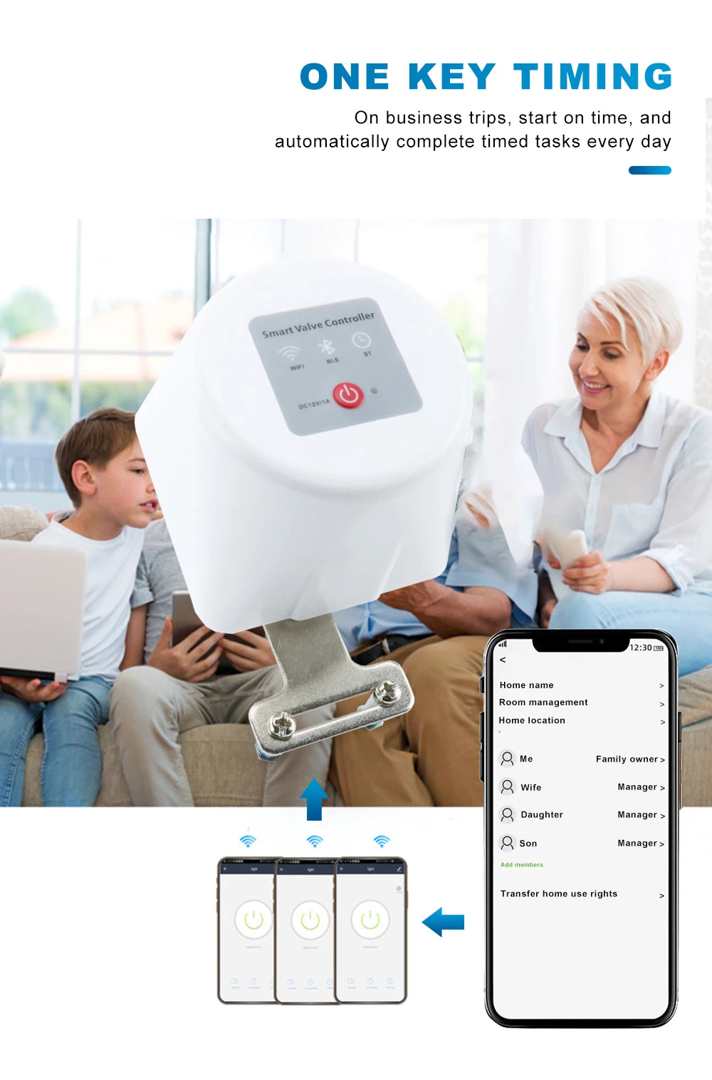 Inteligentny robot do zaworów gazu i wody | automatyczna ochrona przed wyciekami
