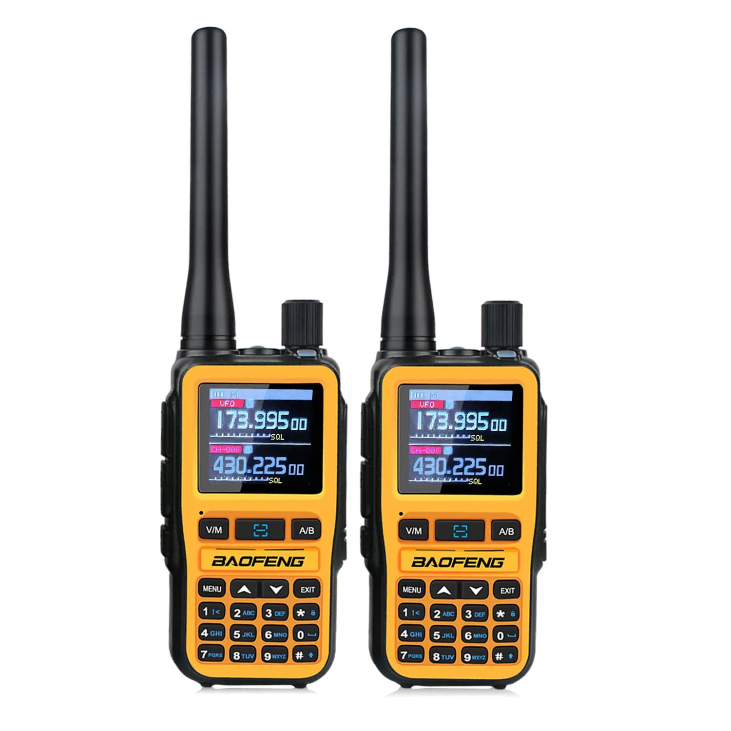 Baofeng uv-5r mini zestaw 2 sztuk dwuzakresowy radiotelefon kompaktowy 5w z odbiornikiem pasma lotniczego i ładowaniem usb-c