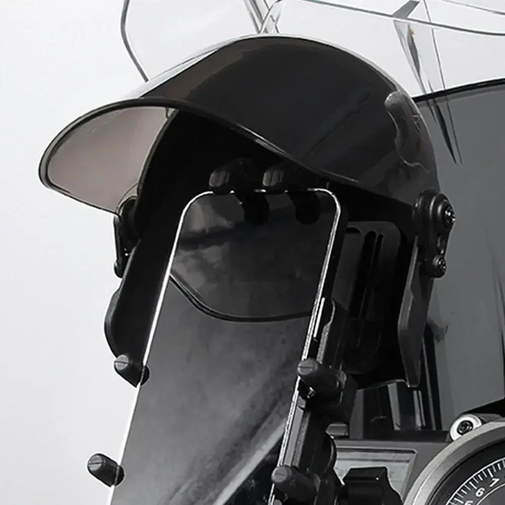 Wodoodporny uchwyt na telefon do motocykla z osłoną przeciwsłoneczną i ochroną przed deszczem