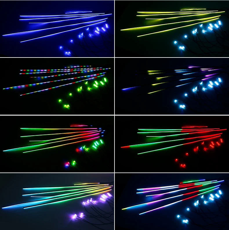 Zestaw ambientowego oświetlenia samochodowego led rgb 14/18 w 1