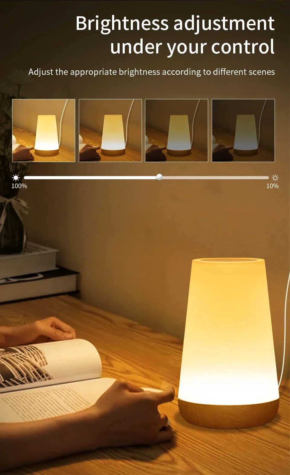 Inteligentna lampka nocna tuya wifi led - ściemniana lampa dotykowa z usb, alexa i google home