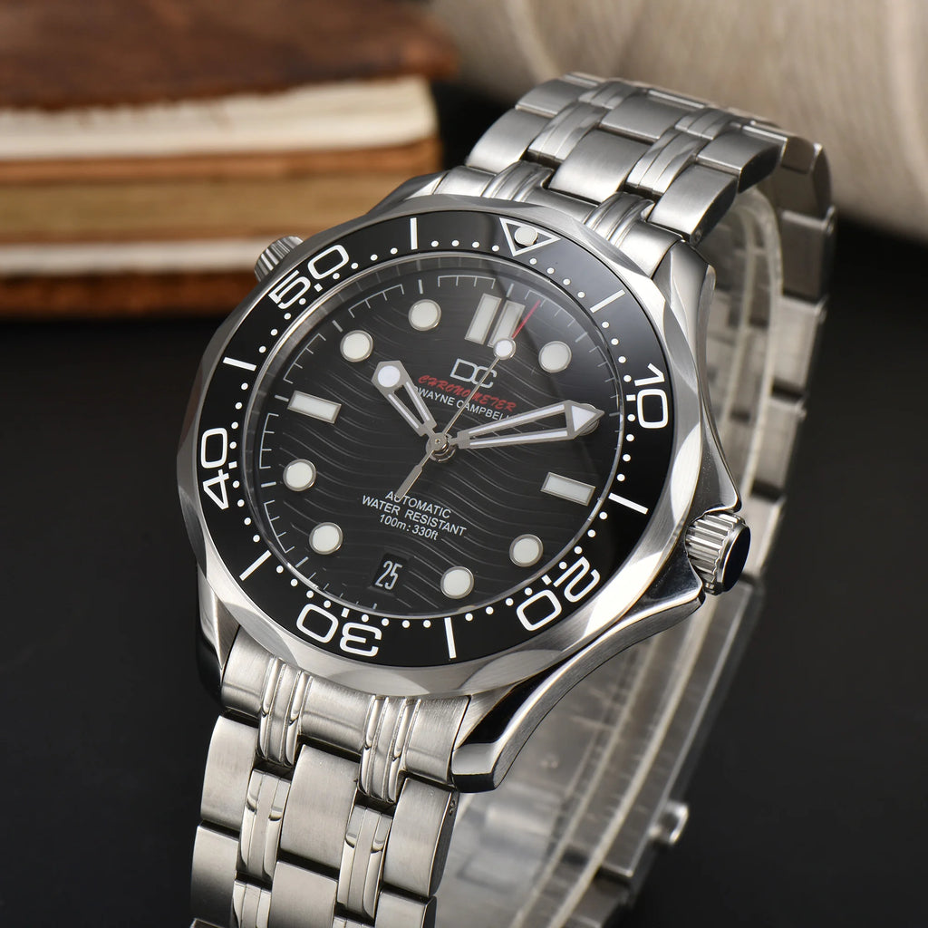 Vabena męski zegarek automatyczny 42mm nh35 | szkło szafirowe