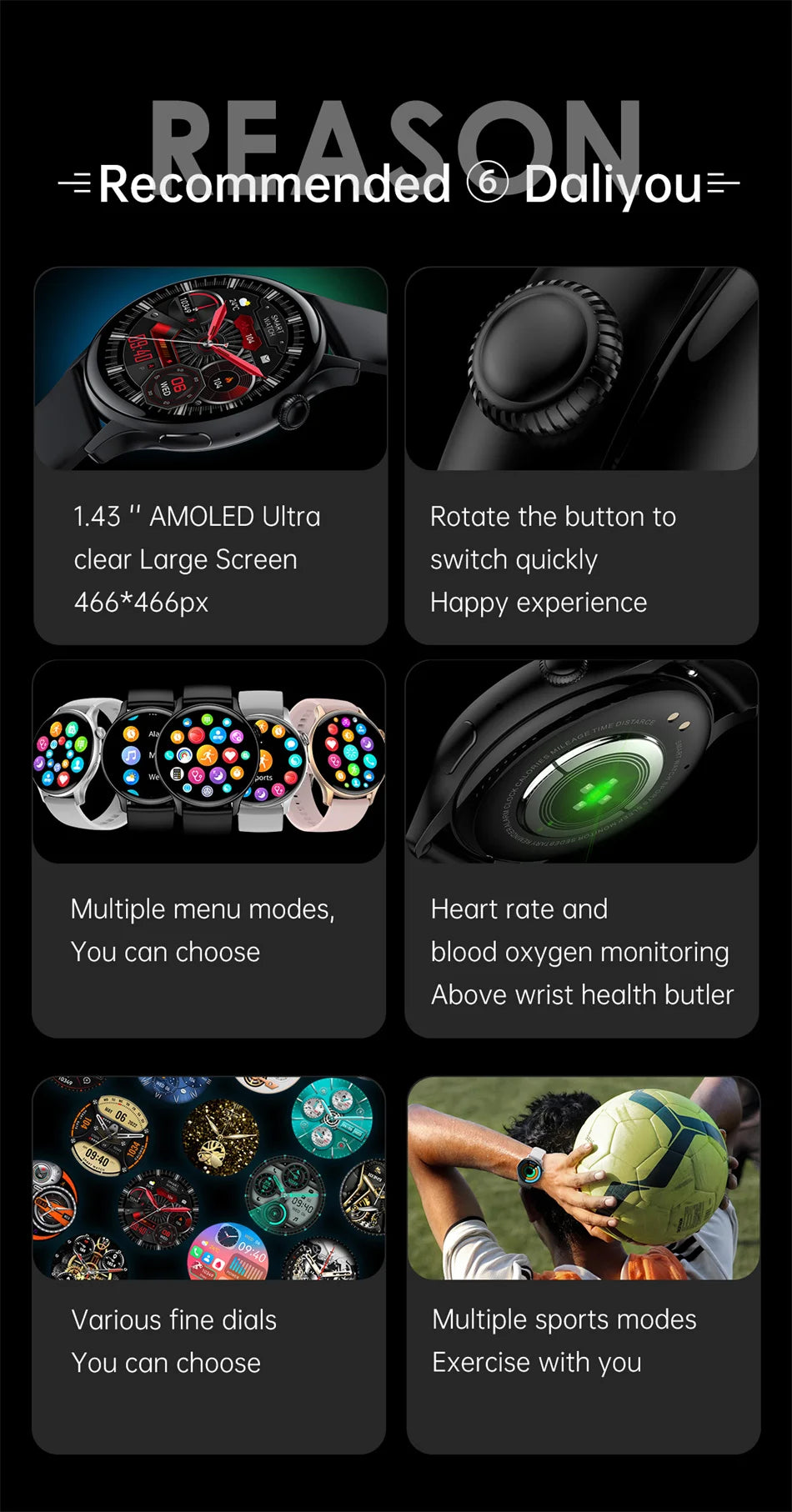 Damski elegancki smartwatch amoled z gps i rozmowami bluetooth