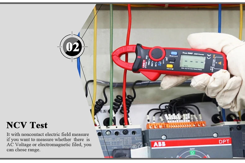 Cyfrowy miernik cęgowy uni-t ut210e/ut210d | amperomierz ac/dc | multimetr true rms dla elektryków i hvac