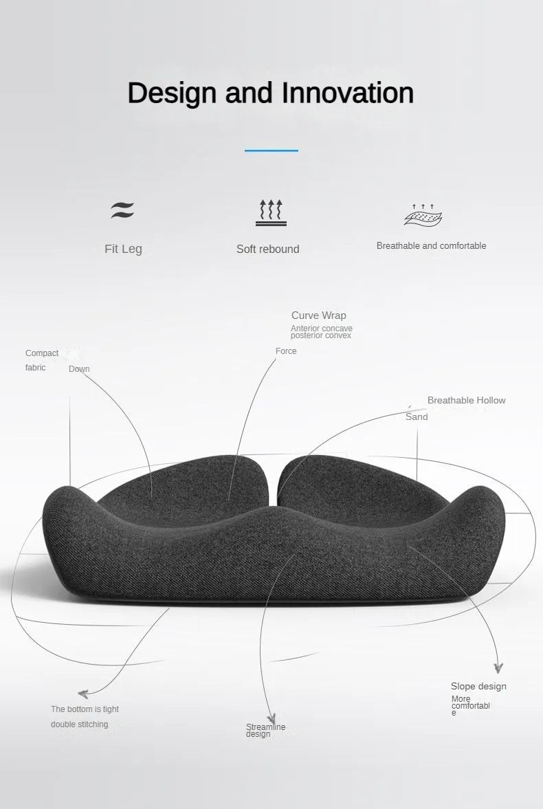 New Tailbone Sciatica Back Pain Relief Memory Foam Cushion