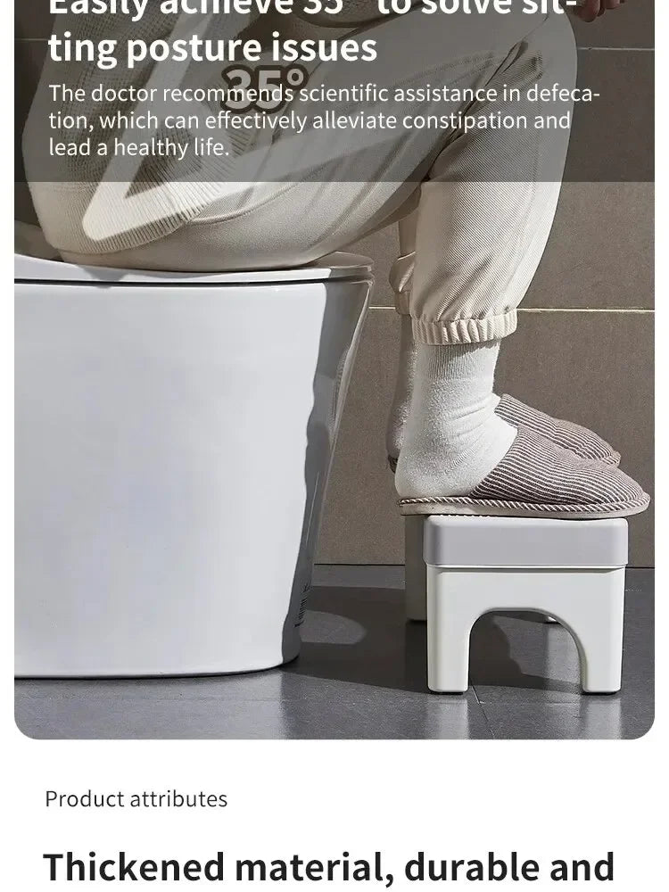 Ergonomiczny podnóżek toaletowy dla dzieci, kobiet w ciąży i osób starszych
