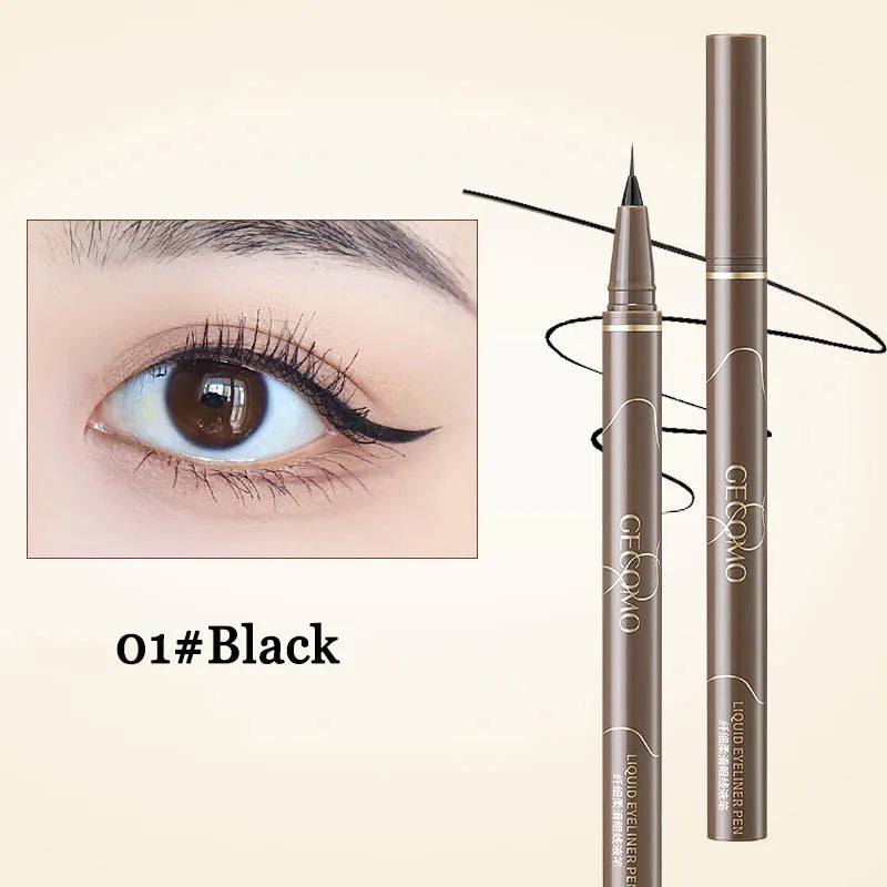 Ultracienki wodoodporny eyeliner do dolnej powieki i efektu silkworm - czarnobrązowy