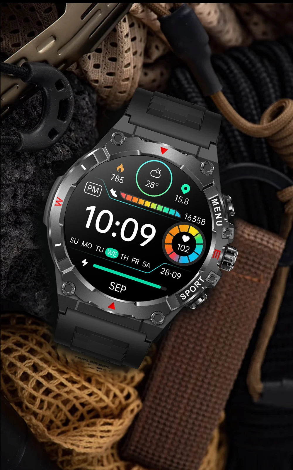 Colmi v76 smartwatch gps | ultra amoled i rozmowy bluetooth
