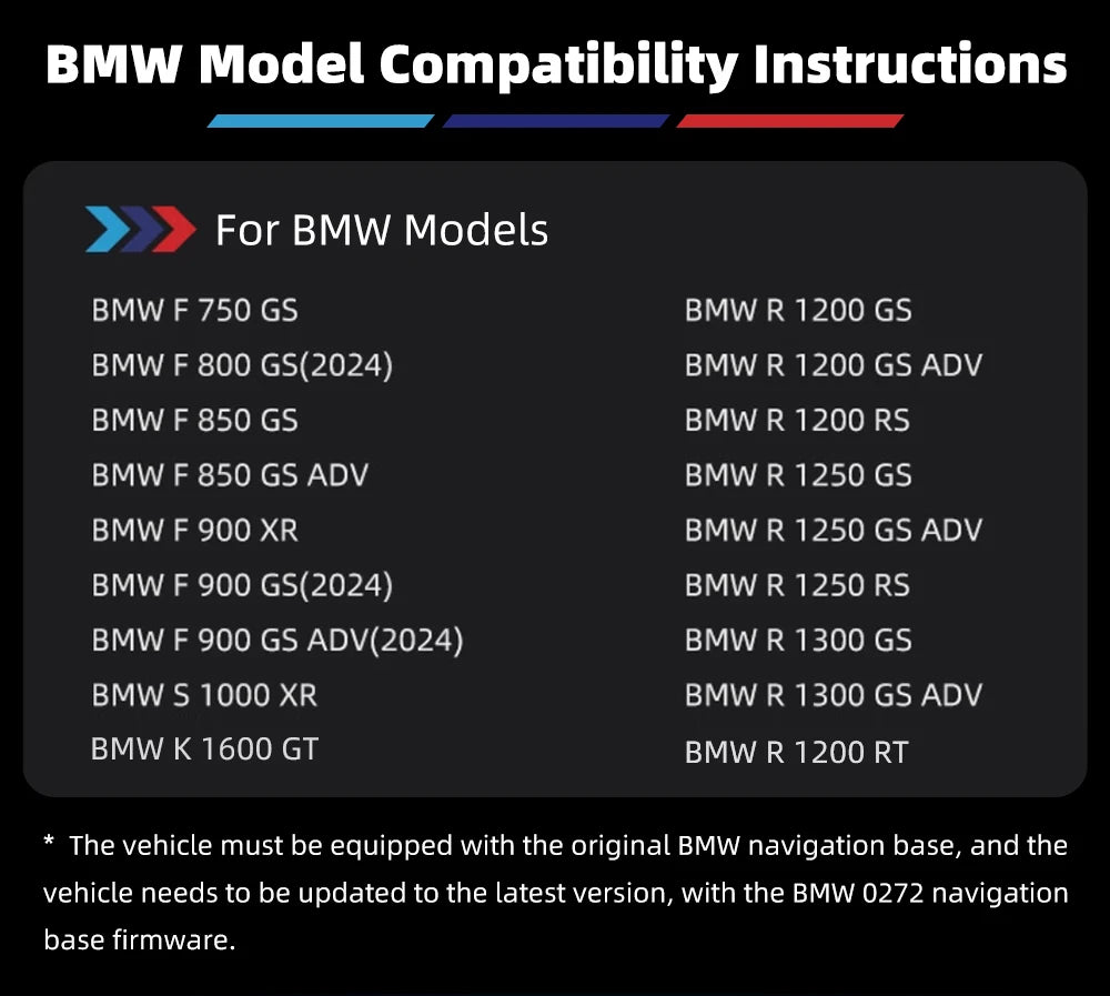 Ekiy bezprzewodowa nawigacja carplay android auto dla motocykli bmw gs & xr