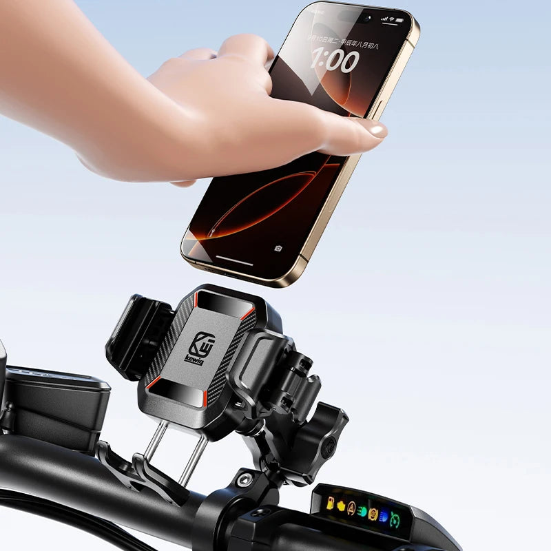 Uchwyt motocyklowy na telefon apex rush – ładowarka bezprzewodowa 15w i usb-c 36w