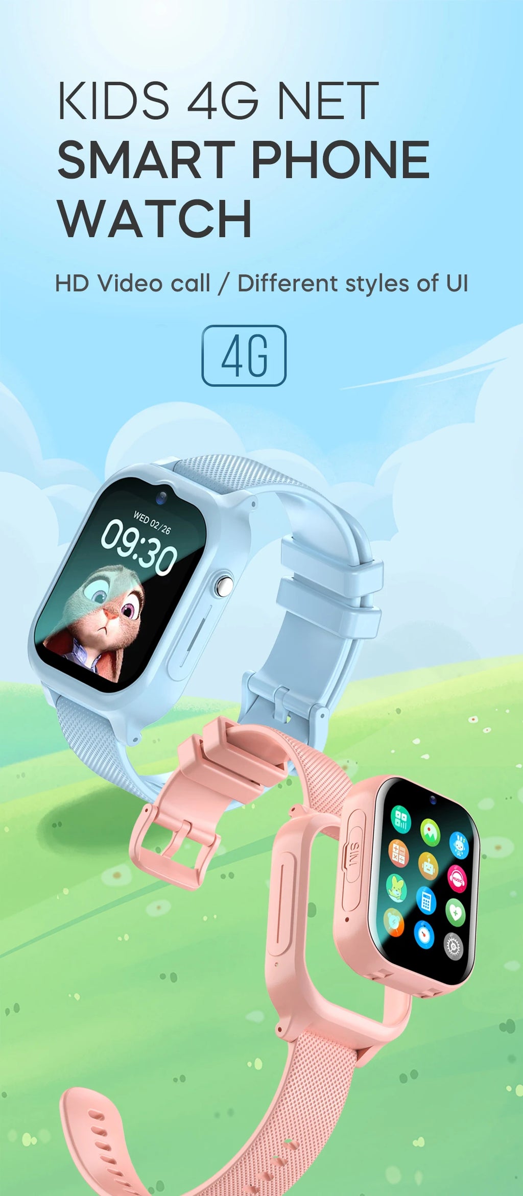 Smartwatch dla dzieci 4g gps: połączenia wideo sos – telefon dla dziecka