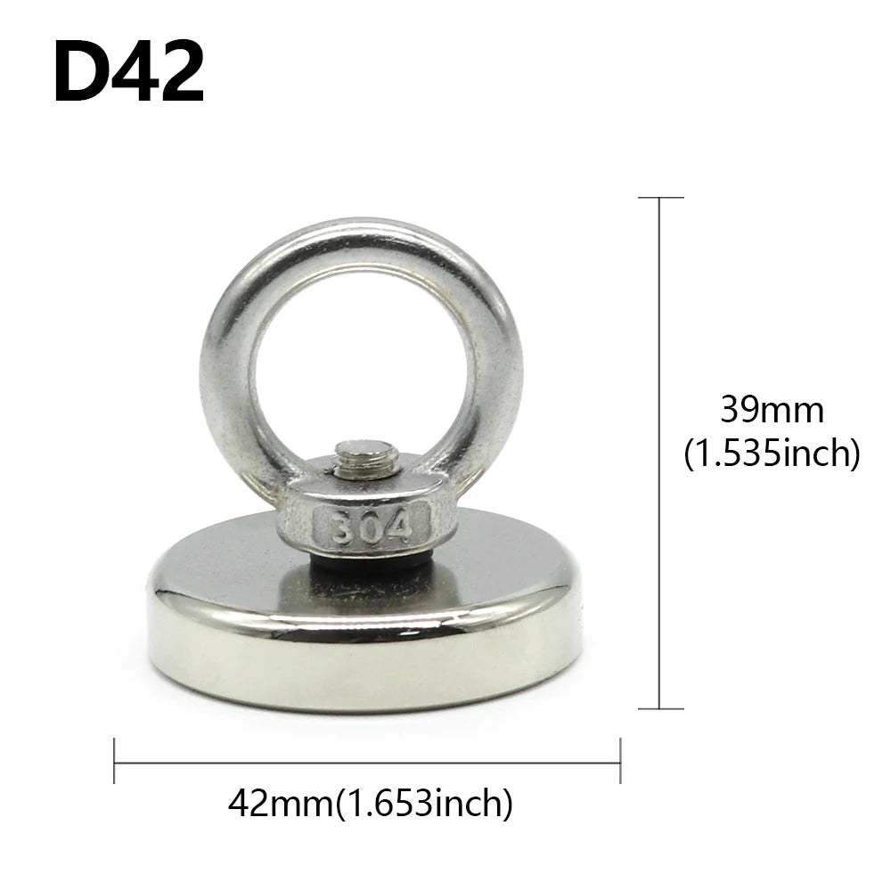 Vabena N52 Heavy-Duty Neodymium Salvage Magnet - Strongest Recovery Tool