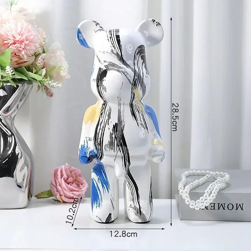 Nordic Bear Statue - Luxury Resin Figurine for Home Decor