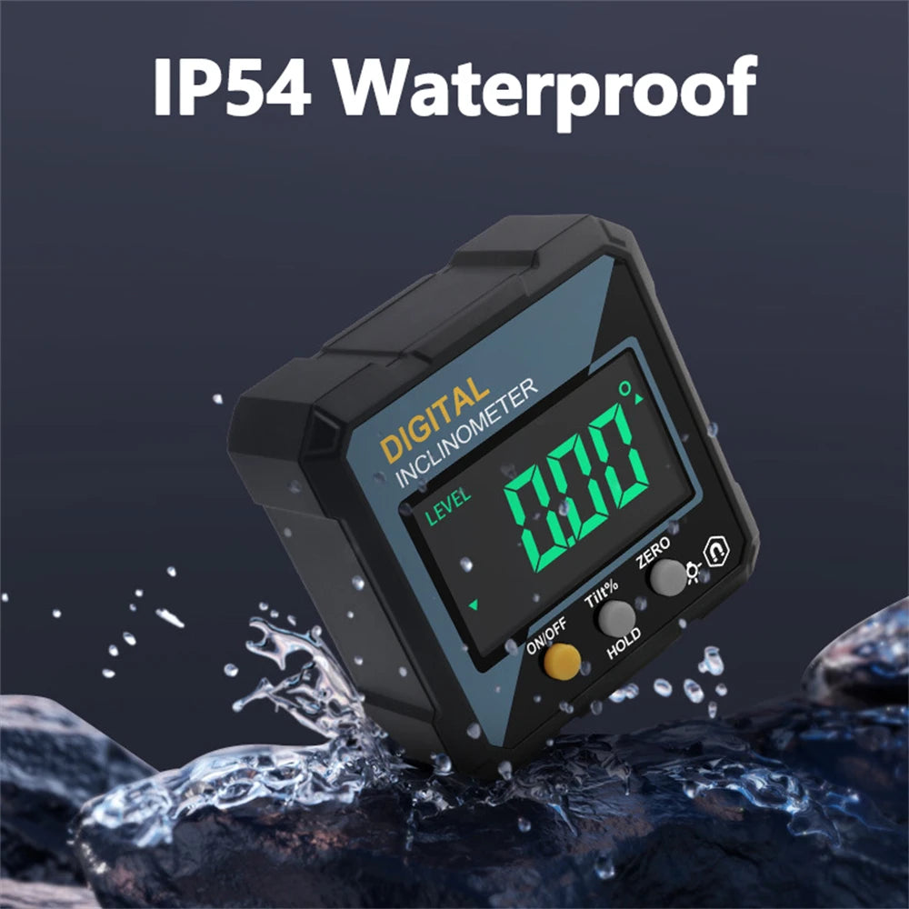 Vabena 4-Sided Magnetic Dual Laser Digital Inclinometer | Woodworking Angle Finder