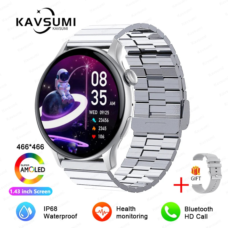 Women's Elegant AMOLED Smartwatch with GPS & Bluetooth Calling