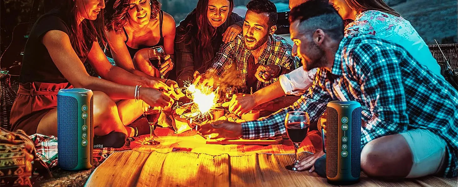 Ortizan głośnik bluetooth 40w wzmocniony bas ip7 wodoodporny zewnętrzny