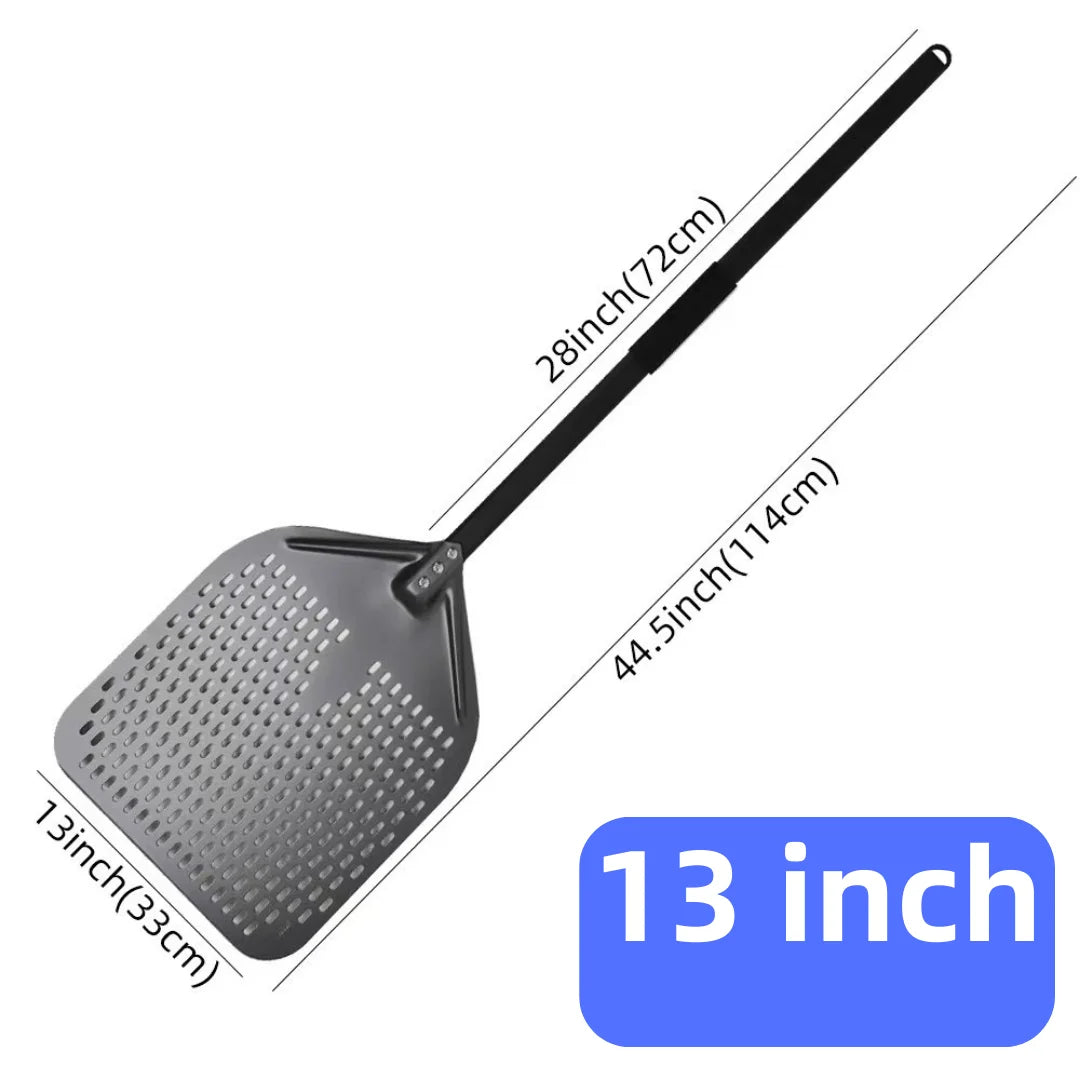 6-14 Inch Hard Anodized Aluminum Pizza Peel – Durable Oven Spatula & Bread Paddle