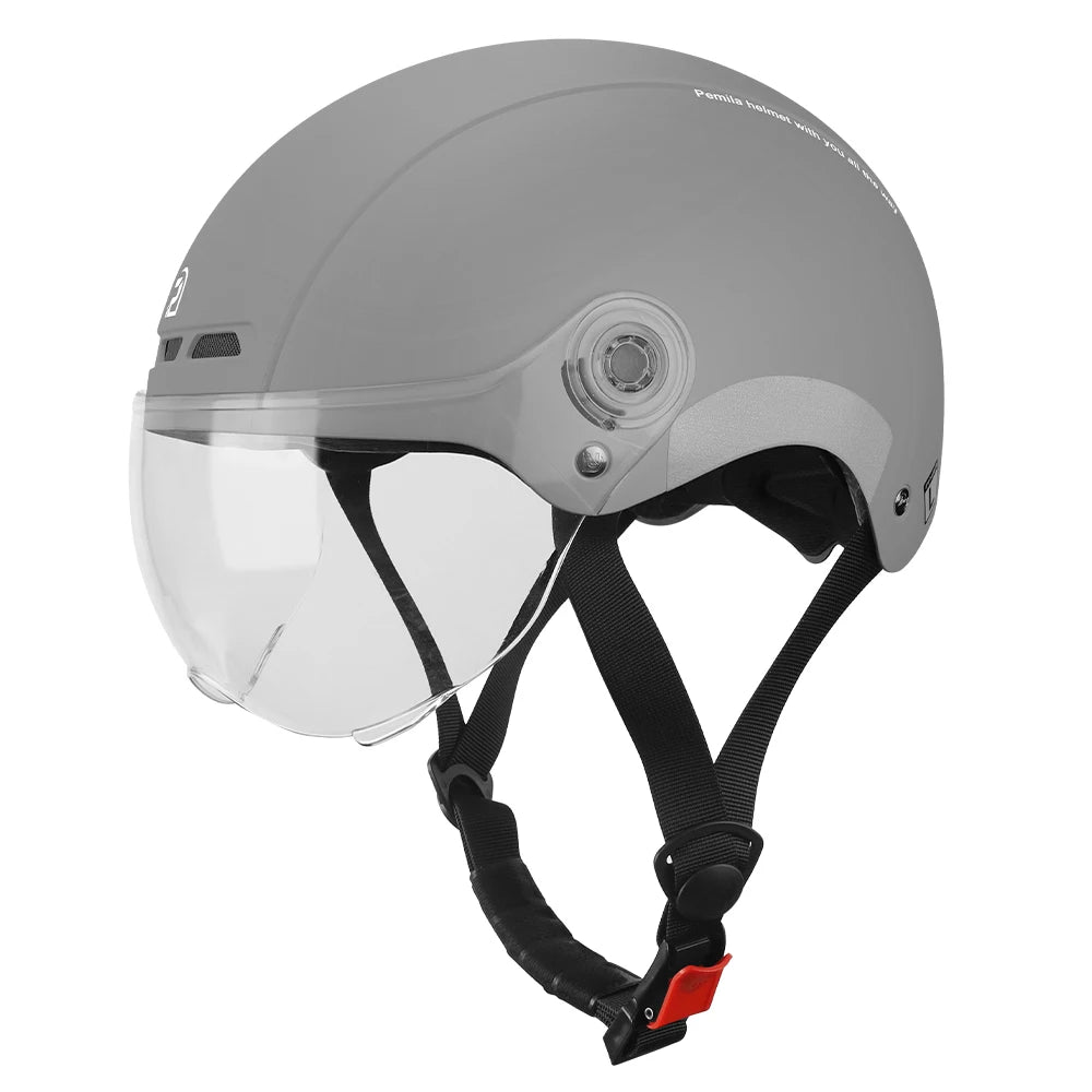 Kask rowerowy pemila z goglami, ochroną uszu i odblaskami - dla dorosłych mtb szosa e-bike