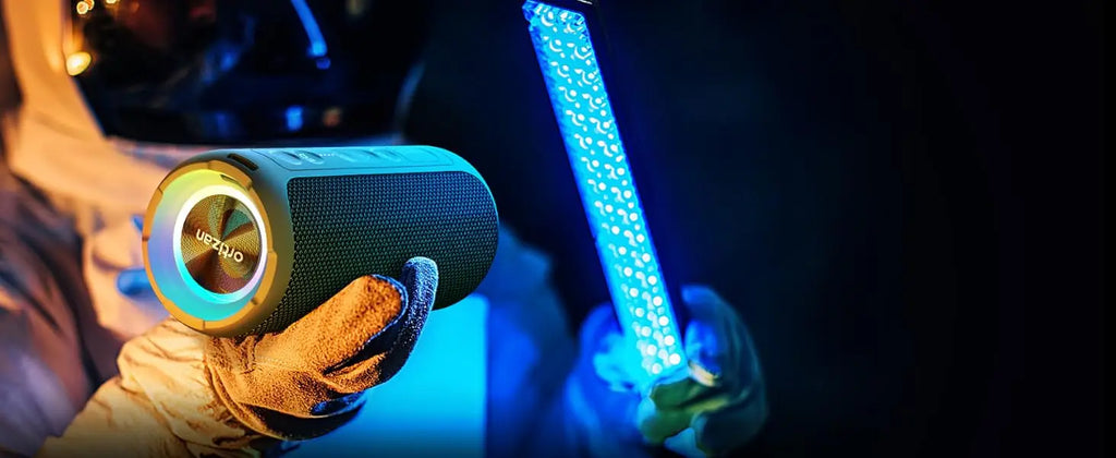 Ortizan głośnik bluetooth 40w wzmocniony bas ip7 wodoodporny zewnętrzny