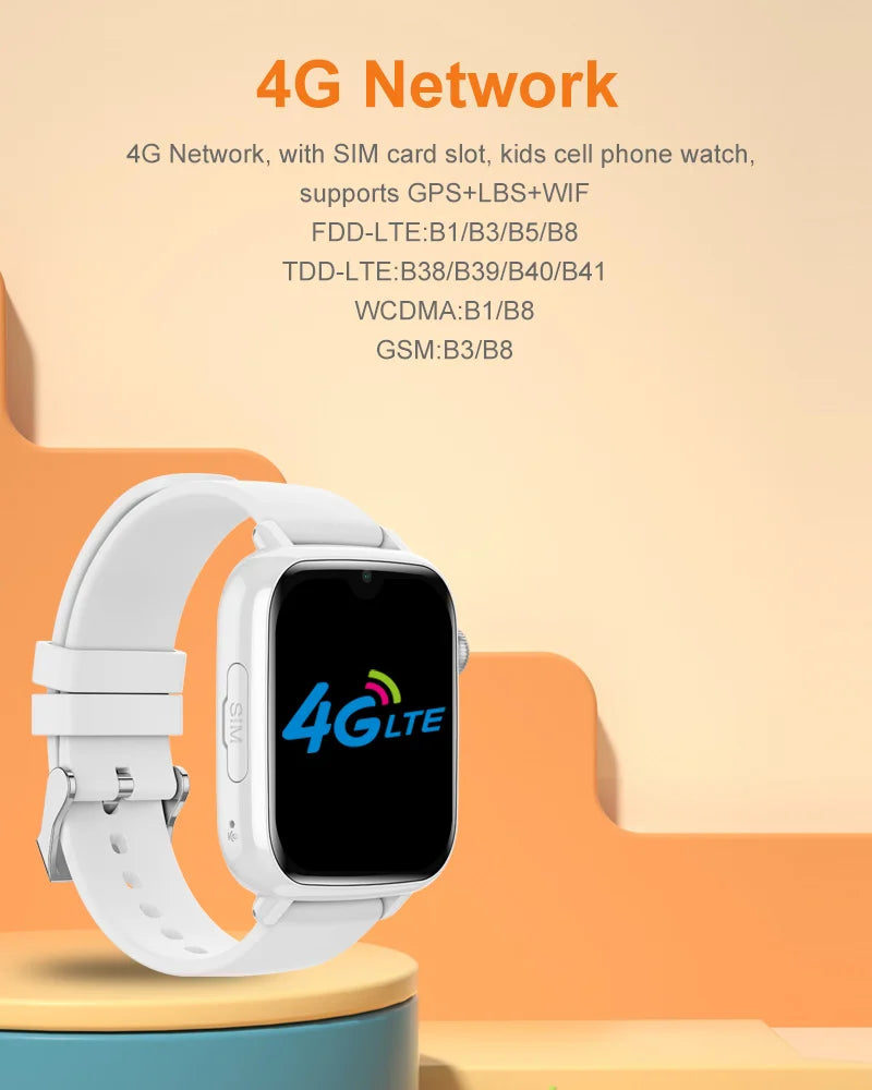 Dziecięcy smartwatch 4g z gps, wideorozmowami i sos | telefon zegarek dla dzieci