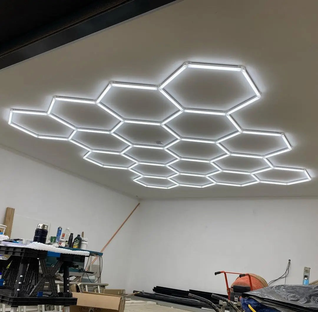 Sześciokątne lampy led do garażu 50000h 6500k ultra jasne