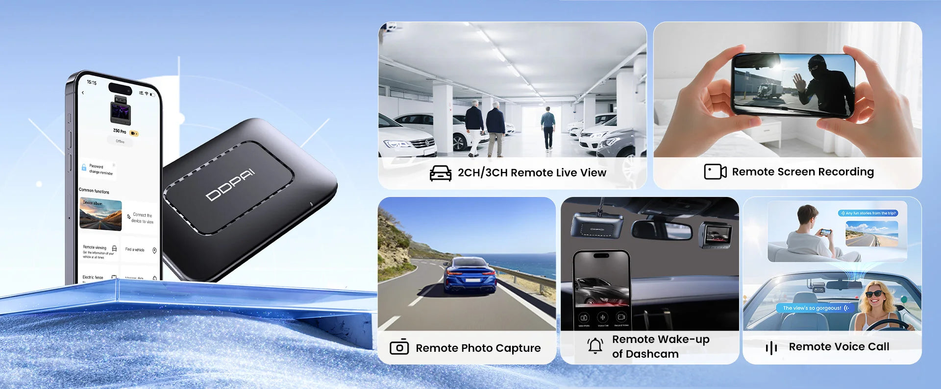 Ddpai z50 pro 4k kamera samochodowa z gps, adas i noktowizją