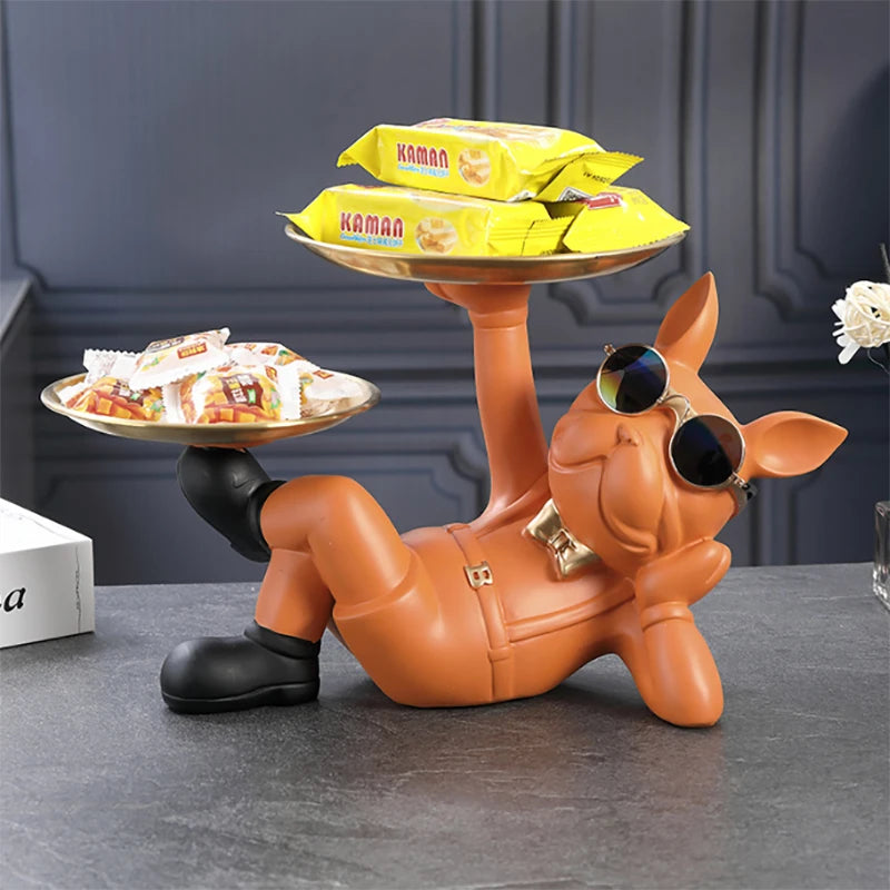 Bulldog Dog Statue - Cool Animal Figurine for Home Decor